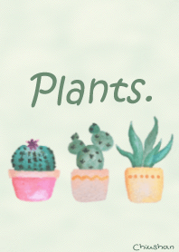 植物盆栽 與 水彩 (Plants & Watercolor)