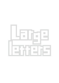 Large letters White
