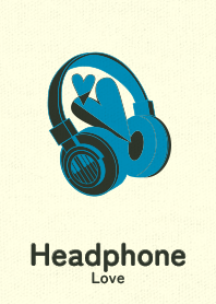 Headphone_love Cerulean Blue