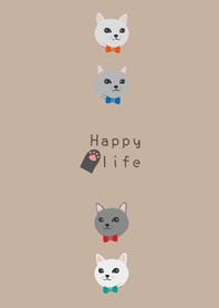 Cat's happy life