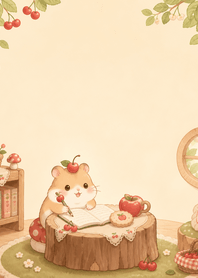 Cherry Hamster Apple Cookie Desk