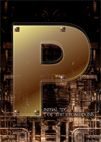 スチームパンクなイニシャル「P」