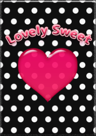 Cute Lovely Black & Heart!
