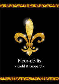 Fleur-de-lis ''Gold & Leopard''