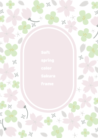 Soft spring color Sakura frame