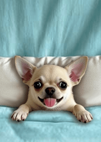 재미있는 면 담요 강아지- 치와와 1J