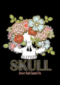 Enamel Pin FLOWER SKULL 63