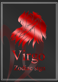 Zodiac signs Virgo4 Red