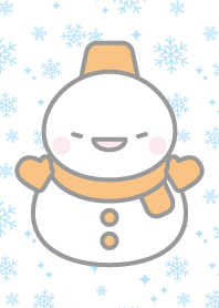 オレンジ雪だるま（スノーマン）の着せかえ