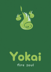 Yokai fire soul  mountain green