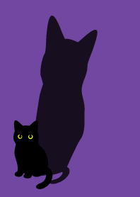 Black Cat Holiday10 on purple