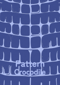 Pattern Crocodile Corn flower blue