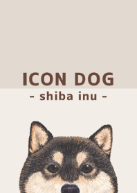 ICON DOG - shiba inu - BROWN/02