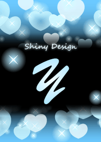 Y-Initial-Light blue Heart