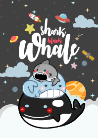 whale & shark Galaxy Black