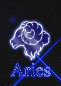 Sinar-X Aries berwarna biru