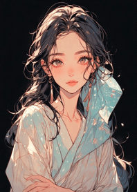 Comfortable sunny day - cute girl D513