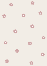flower pattern -beigepink-