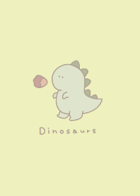 Dinosaur simple  yellow
