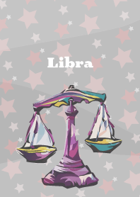 Libra constellation on white