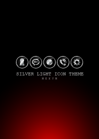 SILVER LIGHT ICON THEME -RED-