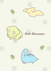 小さい恐竜たち -グリーン- ドット