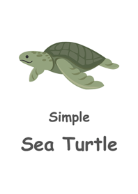 簡約海洋海龜