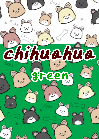 chihuahua theme3 green white