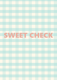 =SWEET CHECK= ivorygreen pink