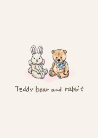 Teddy bear and rabbit