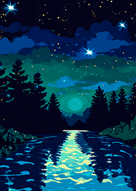 Beautiful starry night view#723