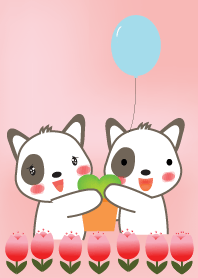 Cute dog with fruit (JP)