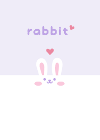 กระต่าย. หัวใจ [สีม่วง]