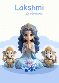 พระแม่ลักษมี & พระพิฆเนศ [วันศุกร์]