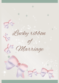 Beige & Khaki / Lucky ribbon of marriage