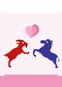 ekst Red (Sheep) Love Blue (Horse)