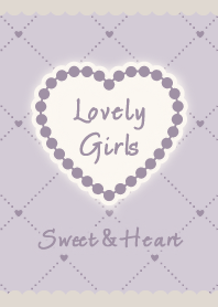 Heart&Girly - Purple&Beige