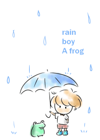 ง่าย ฝน เด็กชาย กบ