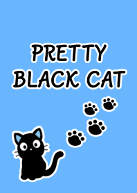 PRETTY BLACK CAT Theme/BLUE