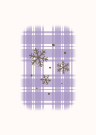 Winter Season Check Pattern(Violet ver.)