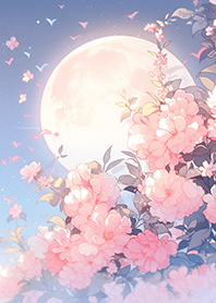 奇幻的月亮與花兒❤