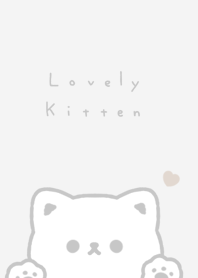 แมวน่ารัก. light gray