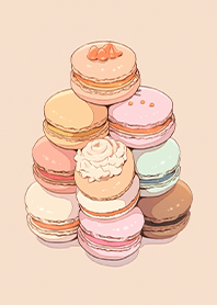 mountain of macarons