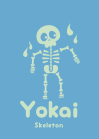 Yokai skeleton Chalk blue
