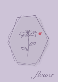 花 <蘋果> 薰衣草紫