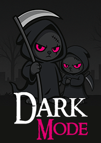 Dark mode Black and Pink Glow.