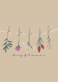 Dry flower garland