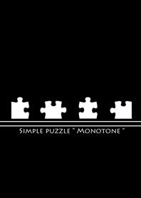 Simple puzzle " Monotone "