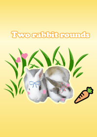 Two rabbit rounds(yellow)