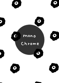 モノクロ。花柄。大人。